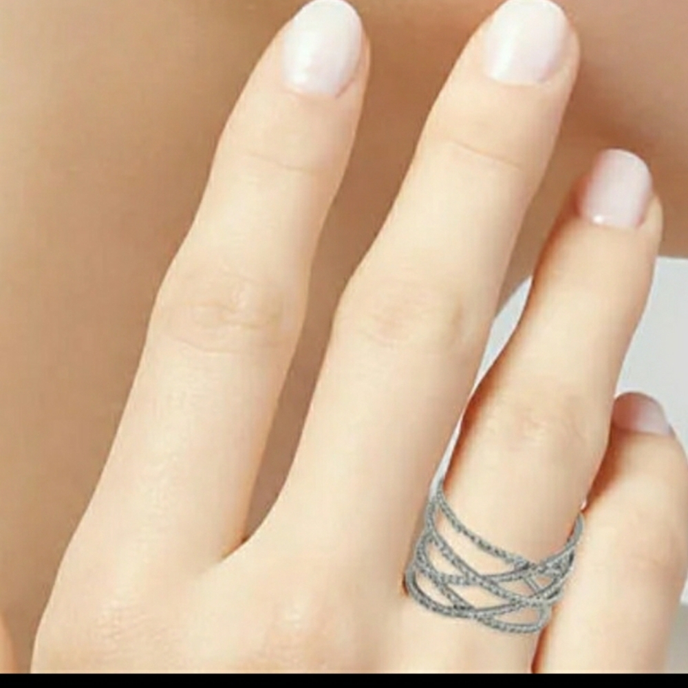 Diamond 14k White Gold Ring - Picture 4 of 4